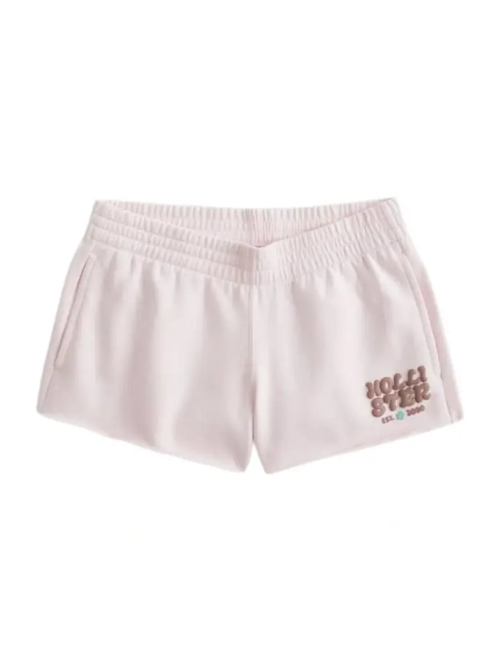 Light Pink Smocked Waistband Shorts
