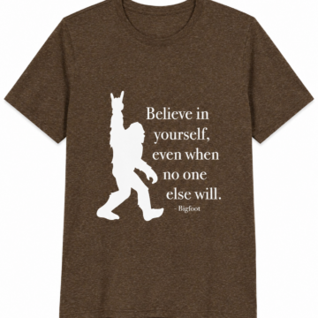 Heather Brown Crewneck Graphic T-Shirt