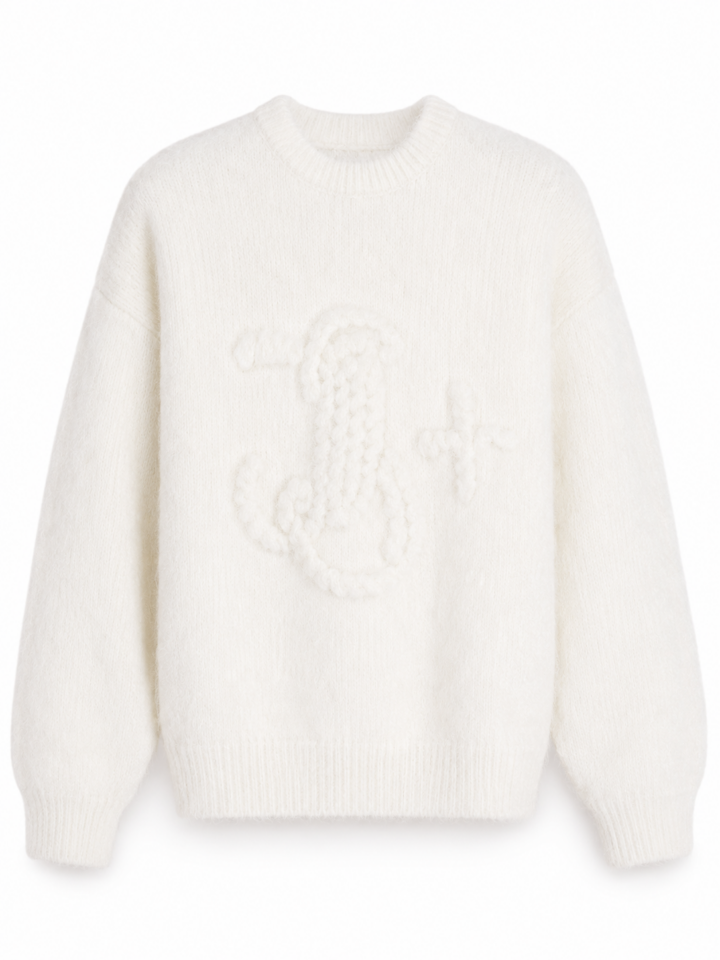 Off-White Oversized Cable Knit Sweater